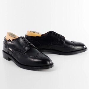 Alden Wing Tip Blucher Style 967 Black Calfskin Shoes 11.5 US, 45.5 EUR 10.5 UK